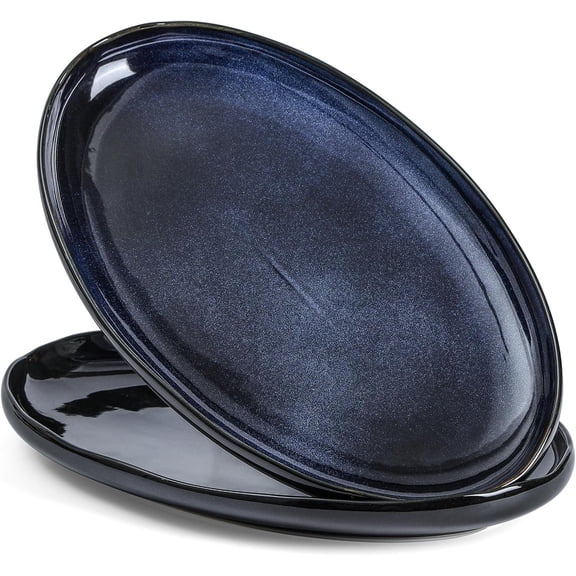 Serving Platter Ceramic Tray Plates  Oval 14.5 Inch Porcelain Dinner Plates Long Serving Dish Set Entertaining Party Restaurant  Meat Sushi Fish Turkey Platter