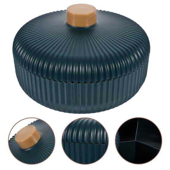 Serving Platter Verdsylv Round Divided Serving Platter with Lid - Removable Snacks Tray for Veggies Fruits & Nuts, Elegant Home Entertaining & Party Display, Versatile for Charcuterie, Snack Tray