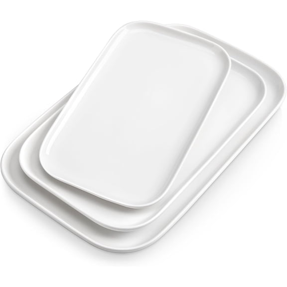 Serving Platters Set of  Rectangular Serving Plates   Serving Trays for Entertaining  Party