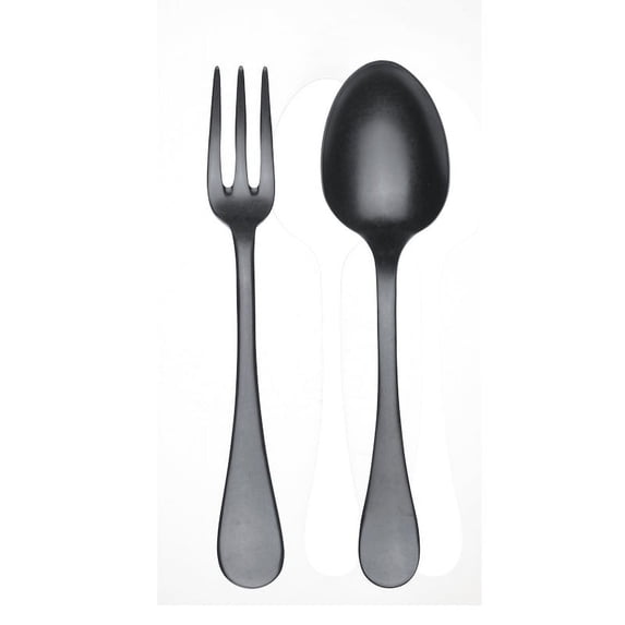 Serving Set (Fork And Spoon) Vintage Oro Nero