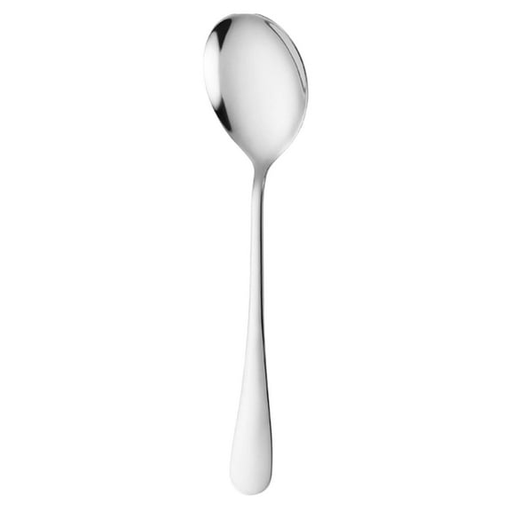 Serving Spoons ,1Pcs Stainless Steel Buffet Spoon with Long Handle,Restaurant Quality Chef Basting Spoon with Heat-Resistant Coated Handle,Soup Cooking Spoon,for Home,Restaurant(Silver4)