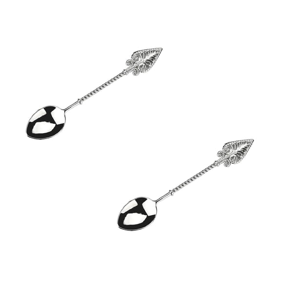 Serving Spoons Stainless Steel Retro Coffee Spoon Sugar Tea Dessert Cake Cutlery Kitchen Tableware