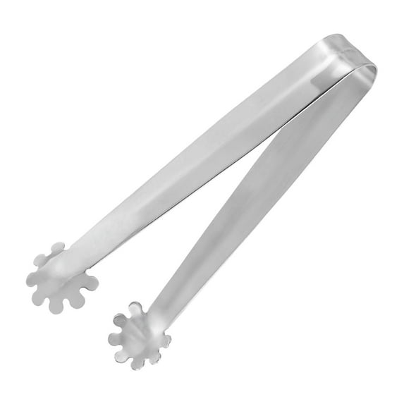Serving Tongs, 1pack 6 Inch - Stainless Steel Ice Tongs, Mini Sugar Tongs for Desserts, Bar, Tea Parties (Silver)