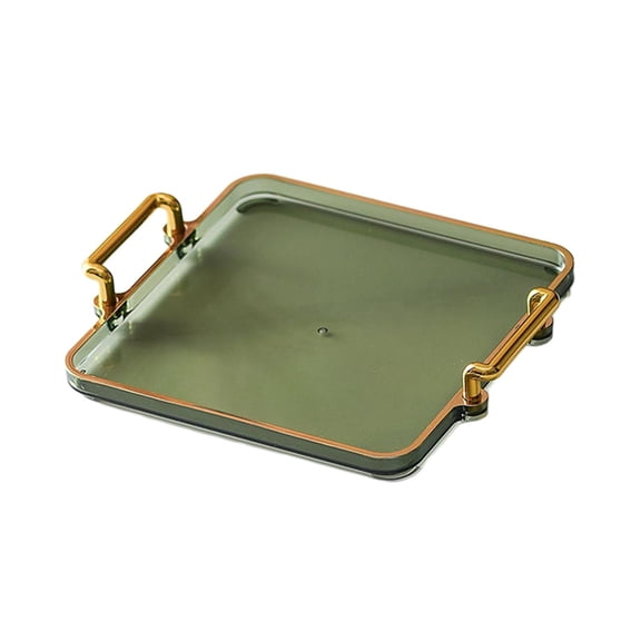 Serving Tray Coffee Cup Serving Tray Vanity Tray for Office Hotel Tabletop Green