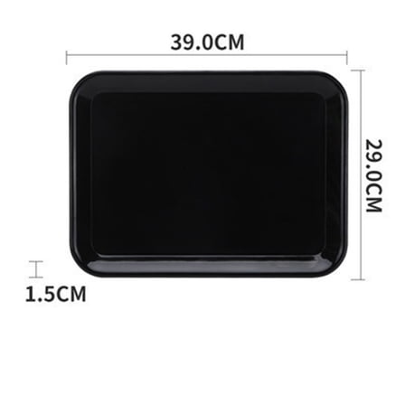 Serving Tray Food Serving Tray Rectangular Black Plastic Food Serving Tray