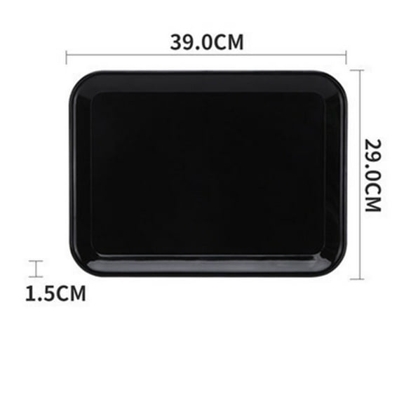 Serving Tray Food Serving Tray Rectangular Black Plastic Food Serving Tray