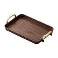 thumbnail image 1 of Serving Tray with Handles, Plastic Decorative Tray for Living Room, Modern Coffee Table Tray, Square Large Serving Platters for Home Decor, Ottoman, Bed, Kitchen, Bathroom, Breakfast, Bar, 1 of 6