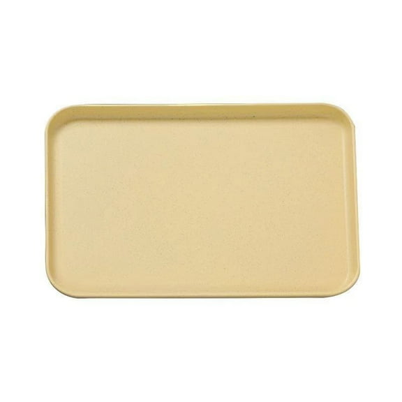 Serving Tray with Handles (Wooden Platter with Grips, Decorative Chargers), Yellow Rectangular Serving Tray with Handles, Lightweight Stackable Snack Tray, Appetizer Server, Home Entertaining