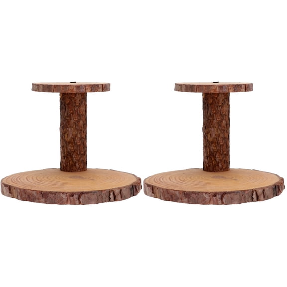 Serving Tray Holder Party Wood Dessert Wedding Rustic Board Table Farmhouse Tiered SuppliesPlatters Steak Pizza Fruit