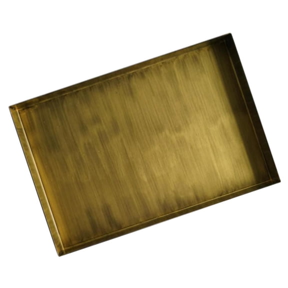 Serving Tray Metal -Large Rectangle Rustic Tray - Great for Dinner trays, , Bar tray, Breakfast Tray - Decorative Tray for Party Wedding Home Rectangle L