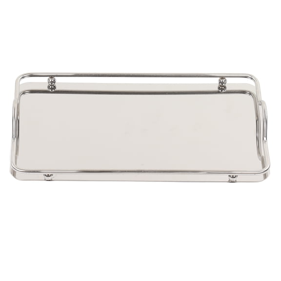 Serving Tray ,Multipurpose Trays Hand,Large Rectangle Tray Stainless Steel Home Living Room Commercial Dishes Tray for Coffee Water Cups Fruit