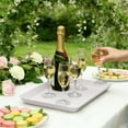 thumbnail image 1 of Serving Tray Party Platter, Food Serving Tray, Plastic Serving Trays, Cake Serving Tray, Snack Serving Tray, Party Tableware, Disposable Reusable Serving Tray, Stackable Tray, 1 of 6