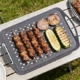 thumbnail image 1 of Serving Tray Set of 1, 16 X 11 Inch Plastic Lap Trays with Grip Handles, Non Slip Breakfast in Bed Trays, Dishwasher Safe Abs Serving Trays for Food Prep Tea, 1 of 5