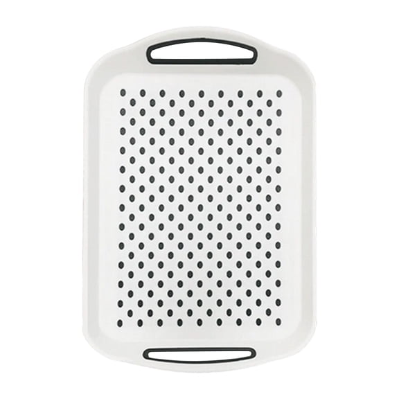 Serving Tray Set Secure Lap Boards with Grip Handles Ideal for Food Prep Tea Breakfast In Bed Plastic Tray for Dining Dishwasher Safe