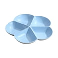 thumbnail image 1 of Serving Tray, Snack Organizer, Multi-Compartment Round Plastic Fruit Tray for Parties and Events, Lightweight Durable Food-Grade Material, Scratch Resistant and Easy to Clean, 1 of 7