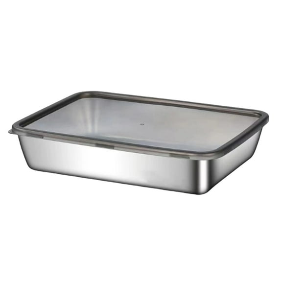Serving Tray Stainless Steel Grilling Tray,Grilling Prep and Serve Trays BBQ Accessories for Vegetable,Fish,Meat,Seafood