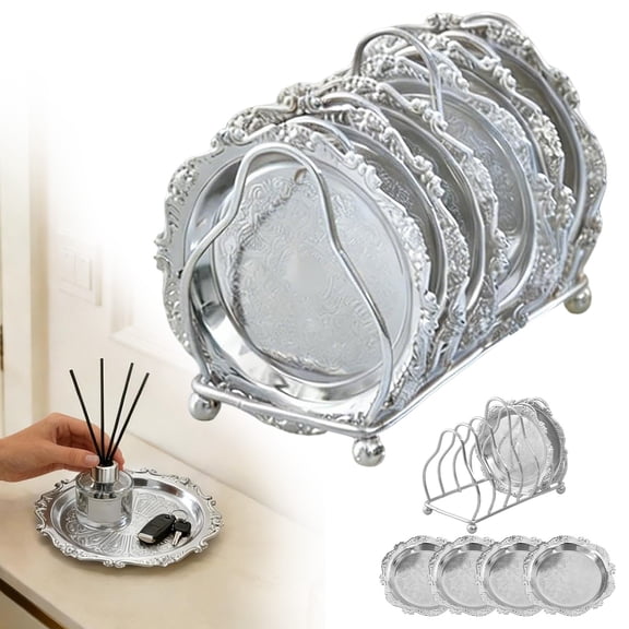 Serving Trays For | Stainless Snack Platter | Small Dessert Dish For Homeowners Apartment Kitchen Dining Table Bar Buffet Entertainers Dinner After,Tableware