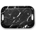 thumbnail image 1 of Serving Trays with Handles, 14.5 x 9.8 inch Rectangular Plastic Tray for Restaurant, Kitchen, Tropical Leaf Pattern Monstera in The Style, 1 of 6