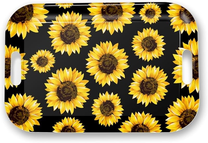 Sunflower Black Background
