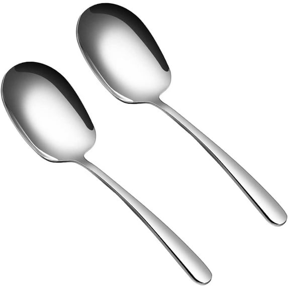 Serving spoon made of stainless steel. Large Spoon Serving Spoon. Serving Spoons with Long Handles.Tablespoon. Serving spoons with long handles. Tablespoon. Household kitchen supplies for hotel