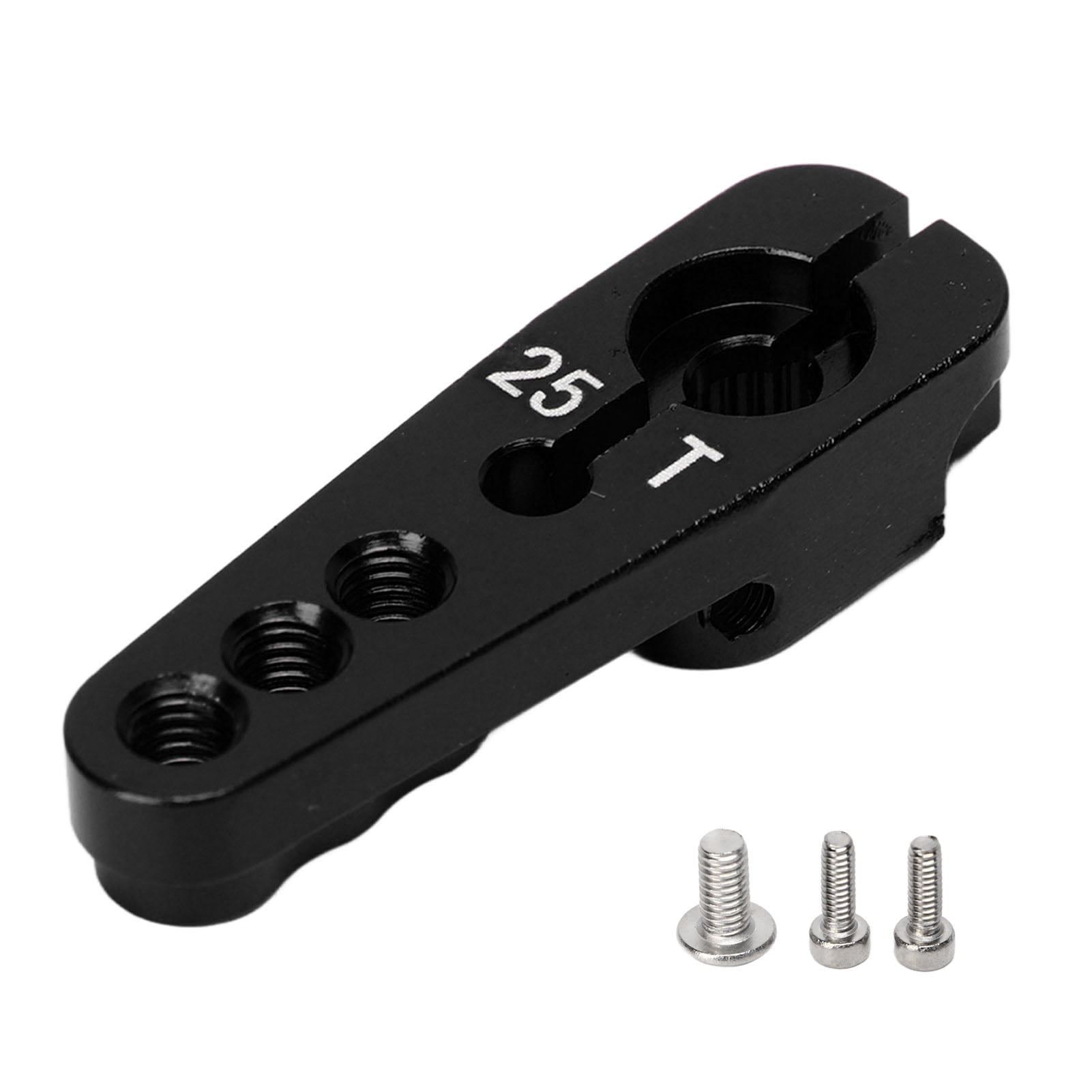 Servo Horns 25T Aluminum Alloy Sturdy Adjustable 3 Holes RC Car Servo Horns for 1/10 RC Cars