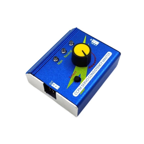Servo Tester for Helicopter Fixed Wing Aircraft,Servo Tester 3CH RC Servo Controller ESC Motor Speed Checker DC4.8-6V 3 Modes Indicator Light for Helicopter Fixed Wing Aircraft Servo Tester