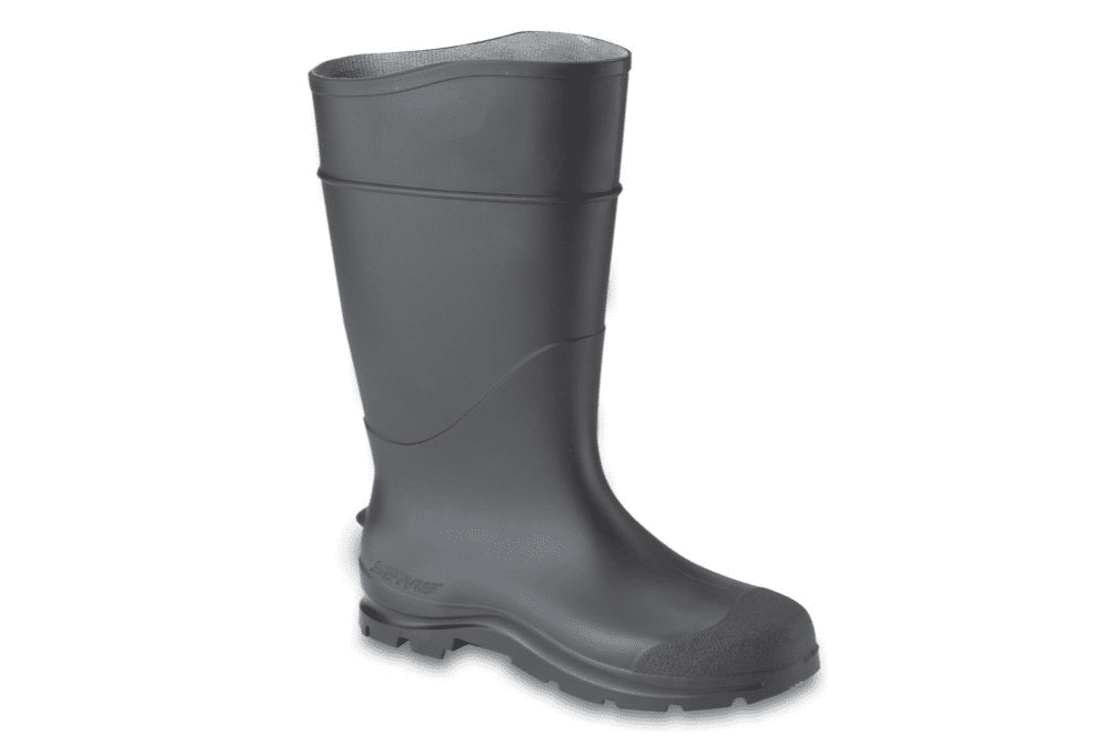 Servus 18822-BLM-100 Unisex Comfort Technology Rubber Knee Rain Boots, Black
