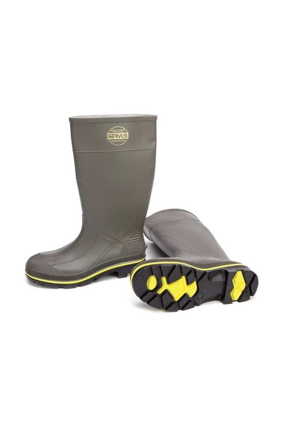 Men's Servus Pro(R) Rubber Boot, Steel Toe, 15" Height, Gray, 15