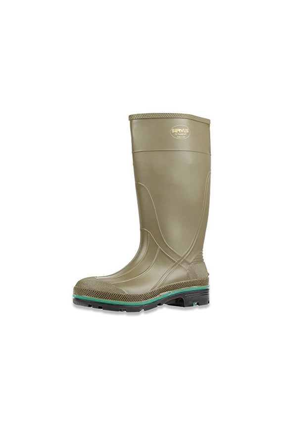 Servus MAX 15" PVC Chemical-Resistant Soft Toe Men's Work, Brown, Size 13.0
