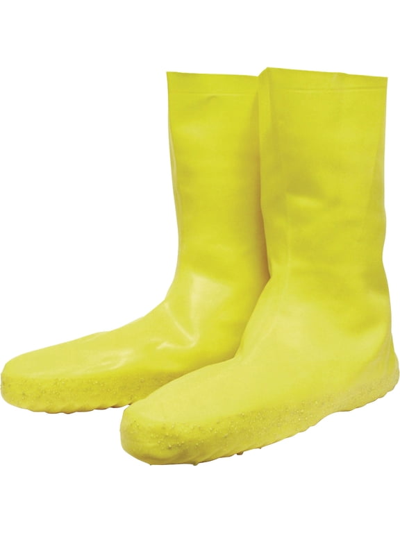 SVSA352XL Disposable Yellow Latex Booties Pair, Extra Large