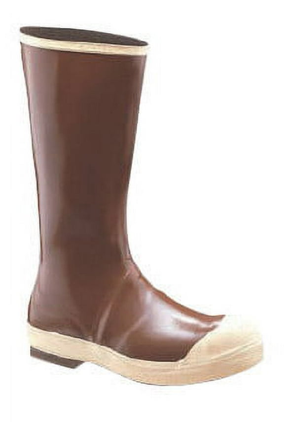 Servus by Honeywell Size 8 Neoprene III Brown 15" Neoprene And Latex Boots With Chevron Outsole And Steel Toe