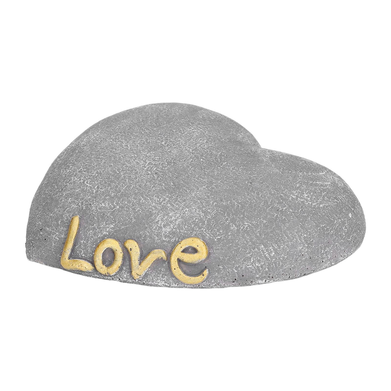 Sesame Gray Heart Shaped Pet Memorial Stone Gravestone For Garden Lawn 