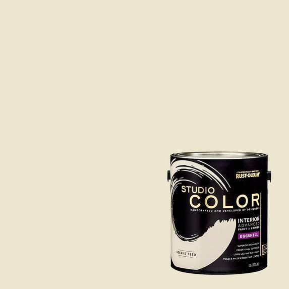 Sesame Seed, Rust-Oleum Studio Color Interior Paint + Primer, Eggshell Finish, 2-Pack