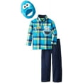 thumbnail image 1 of Sesame St Little Boys' Cookie Monster 3 Piece Arctic Fleece Set, Peacoat, 2T, 1 of 1