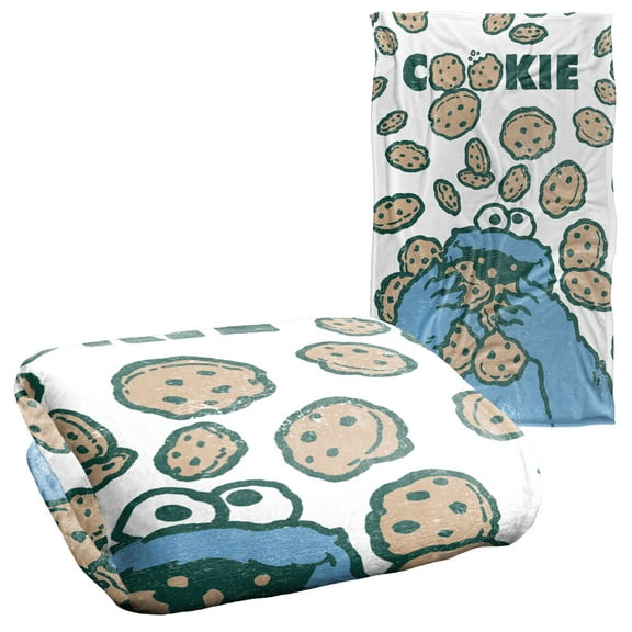 Sesame StreET Cookie Crumble Silky Touch Super Soft Throw Blanket 36" x 58"