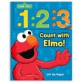 thumbnail image 1 of Pre-Owned Sesame Street: 1 2 3 Count with Elmo!: A Look, Lift & Learn Book (Board book) 0794442706 9780794442705, 1 of 1