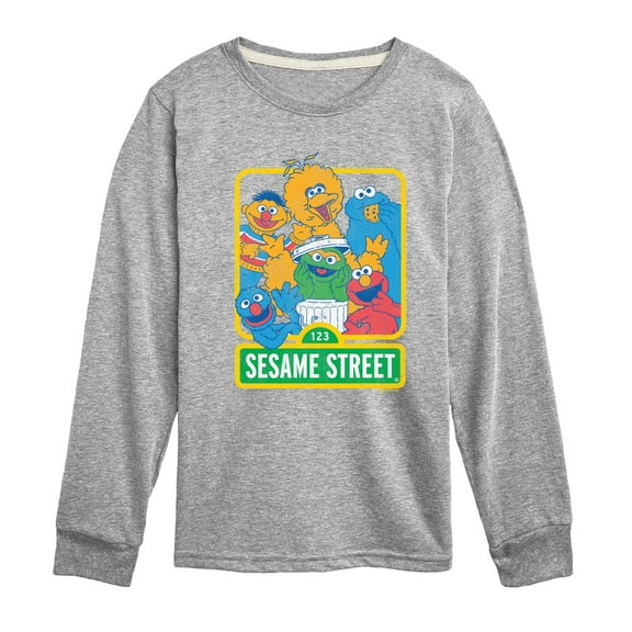 Sesame Street - 123 Sesame Street - Youth Boys Long Sleeve Graphic T-Shirt