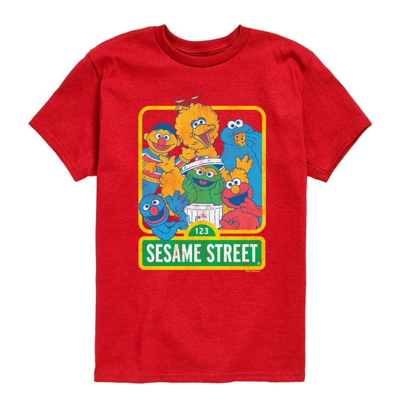 Sesame Street - 123 Sesame Street - Youth Boys Short Sleeve Graphic T-Shirt