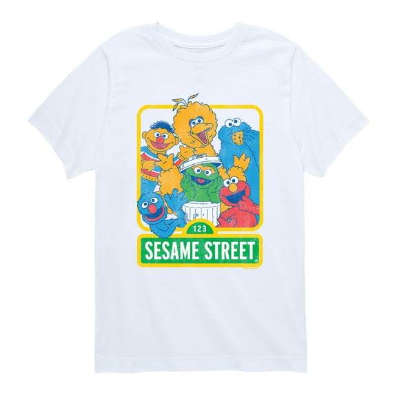 Sesame Street - 123 Sesame Street - Youth Boys Short Sleeve Graphic T-Shirt