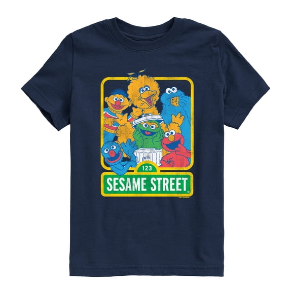 Sesame Street - 123 Sesame Street - Youth Boys Short Sleeve Graphic T-Shirt