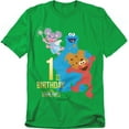 thumbnail image 1 of Sesame Street T-Shirt 1St Birthday Unisex Graphic Tee For Men & Women, 1 of 7