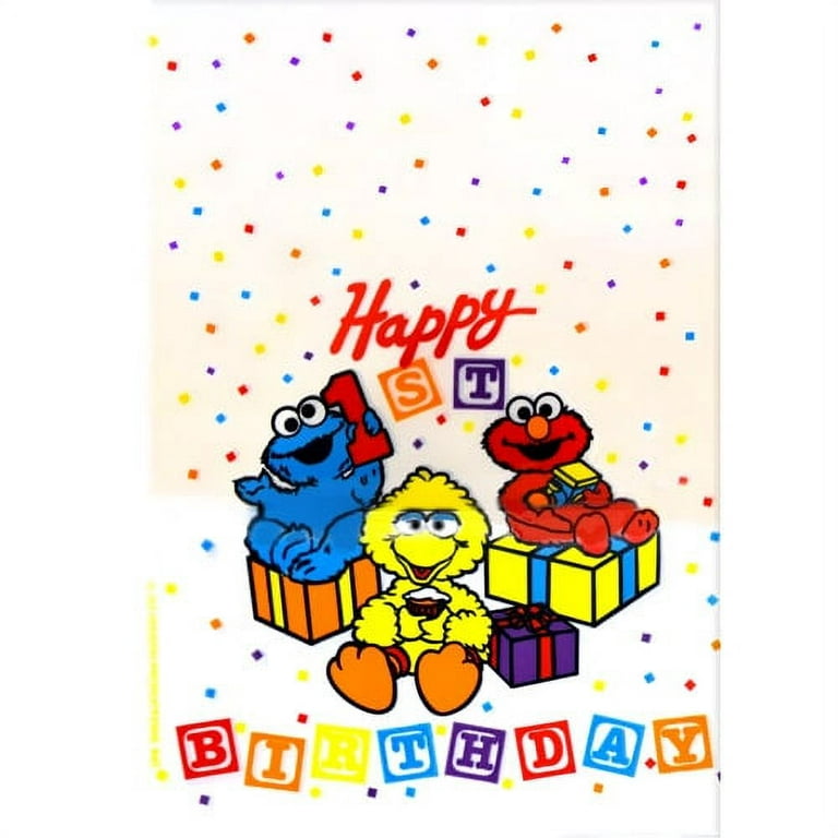 Sesame Street 1st Birthday Favor Bags (8ct) 