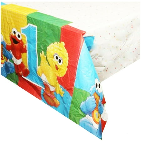 Sesame Street 1st Birthday Plastic Table Cover (1ct)*