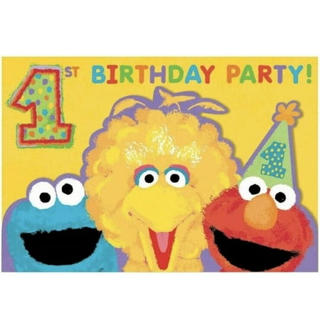 Sesame Street 1st - Invitations