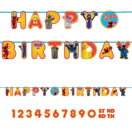 Sesame Street 2 Ribbon Letter Banner