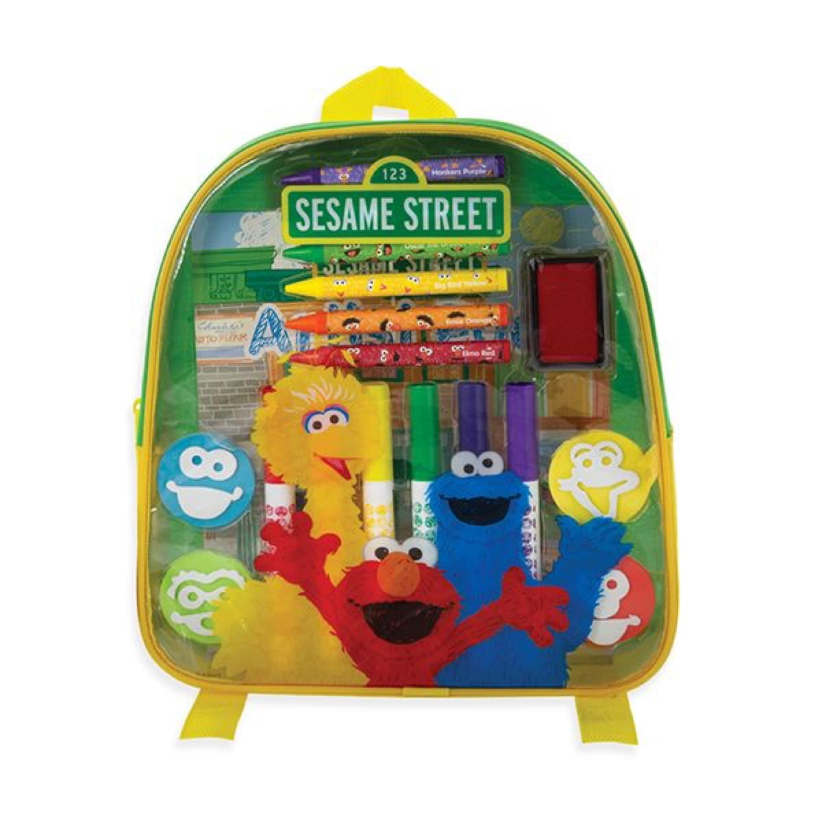 Sesame Street 21-Piece Art and Activity Backpack - Walmart.com