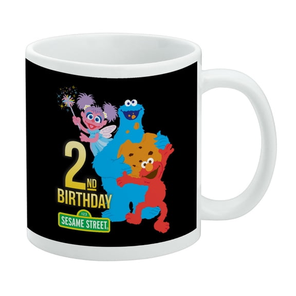 Sesame Street 2nd Birthday Ceramic Mug 11oz White