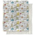 thumbnail image 1 of Sesame Street, 50"x60", Character Comic Panels Silky Touch Sherpa Back Super Soft Throw Blanket, 1 of 5
