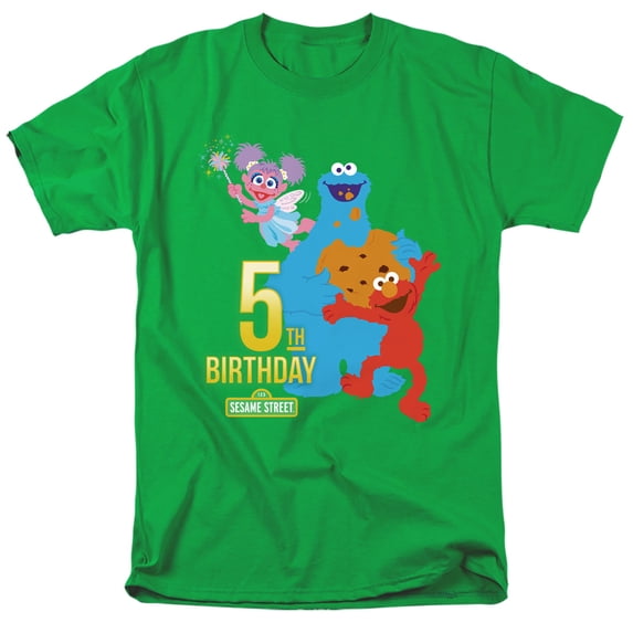 Sesame Street 5Th Birthday Unisex Adult T Shirt For Men And Women