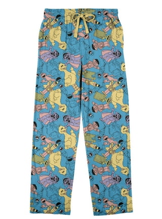 Sesame Street Cookie Monster AOP Mens Sleep Pajama Pants XL
